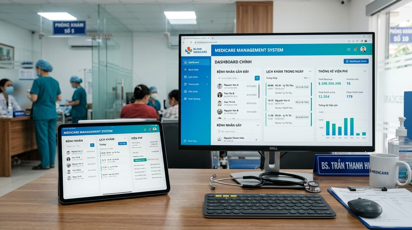 Ảnh chụp Phần Mềm Quản Lý Bệnh Viện